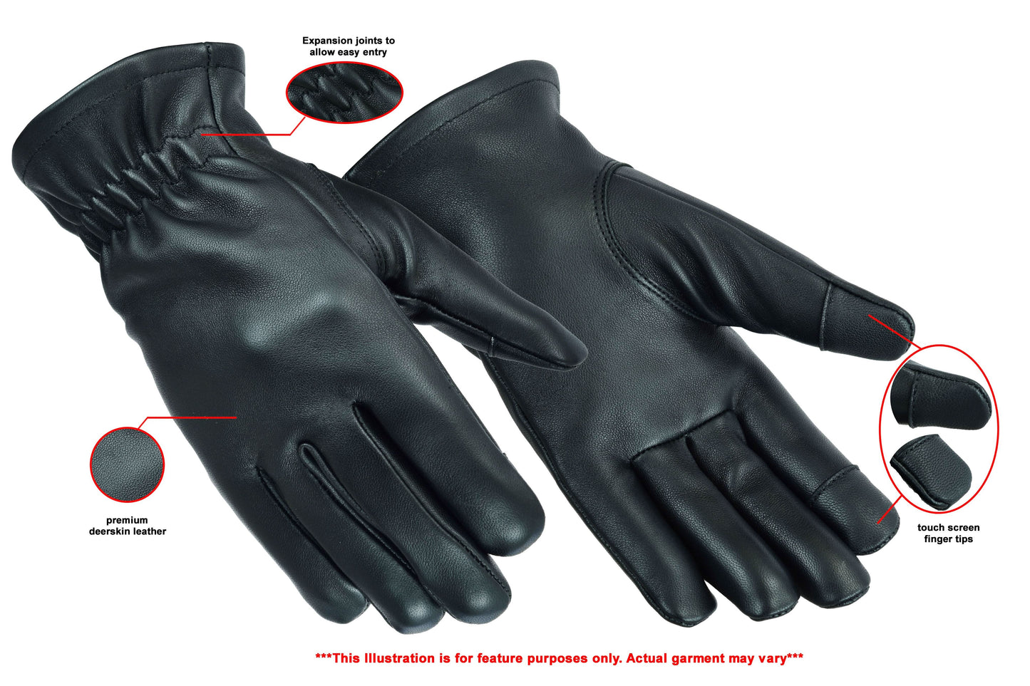 Men's Unlined Deerskin Gloves