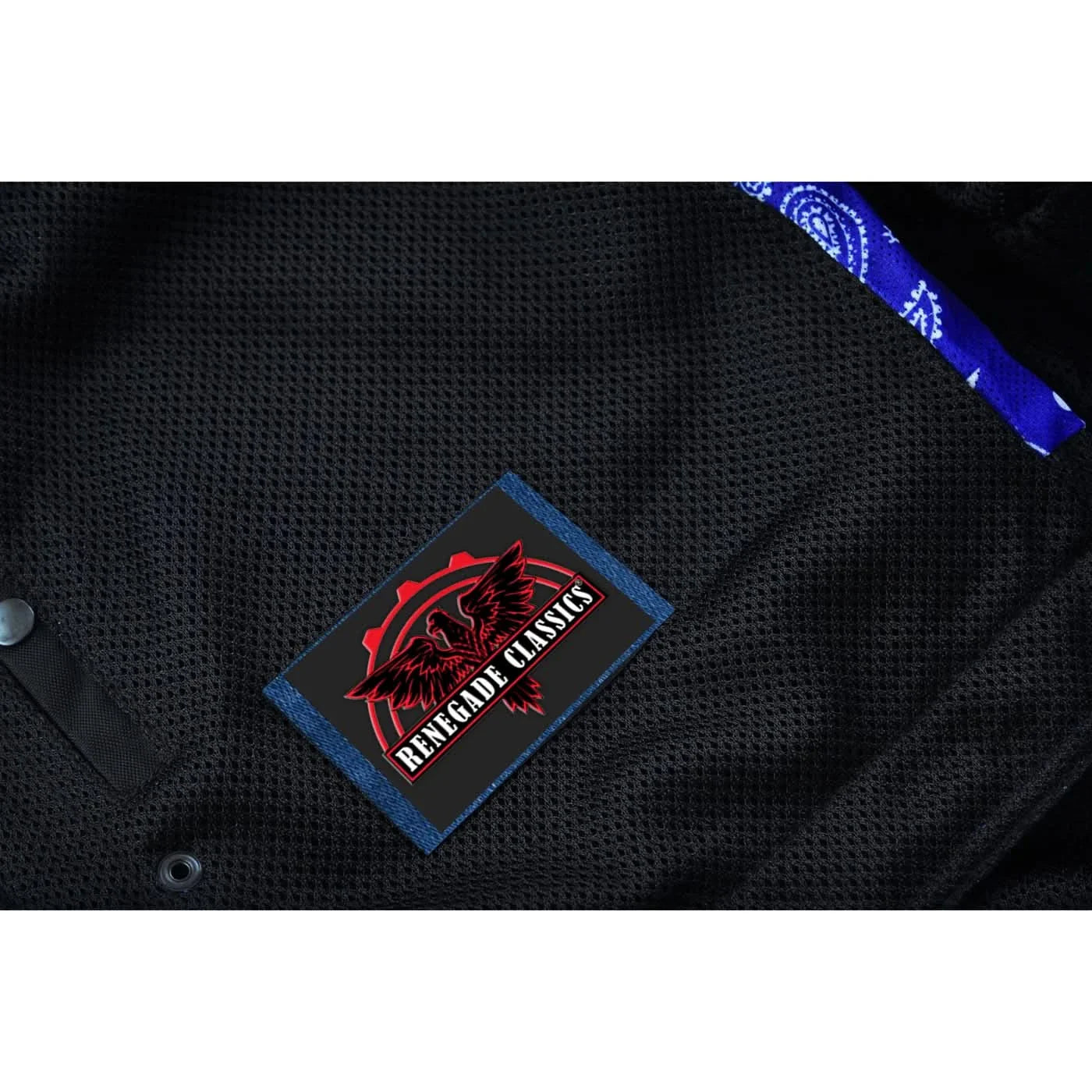 Men's Club Style Black Mesh Textile Vest "Cold Burn"