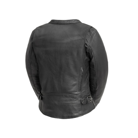 Women's Leather Motorcycle Riding Jacket- "Competition"