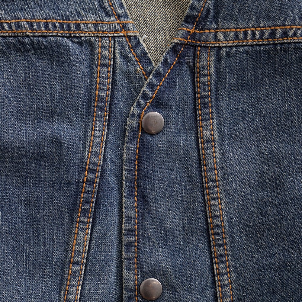 Men's Western Style Denim Motorcycle Vest- "Gambler"