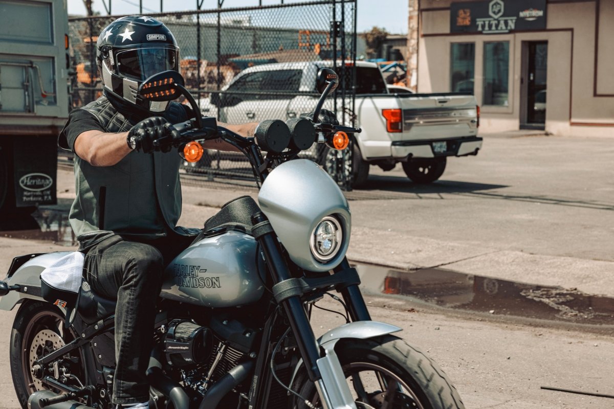Hunt Club Motorcycle Leather green Canvas Vest