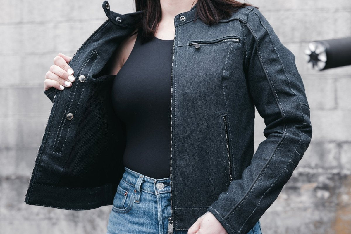 Women's Thunder Denim Riding Jacket- "Jada"