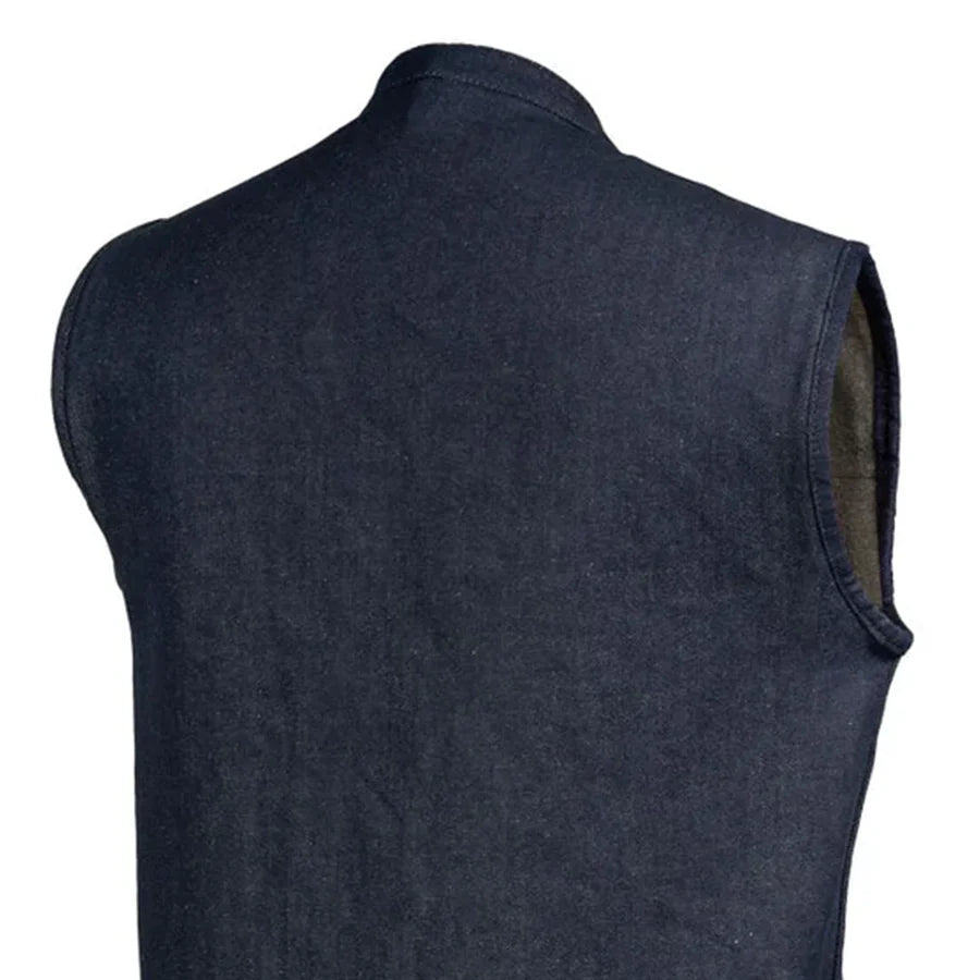 Men's Motorcycle Denim Vest- Kershaw