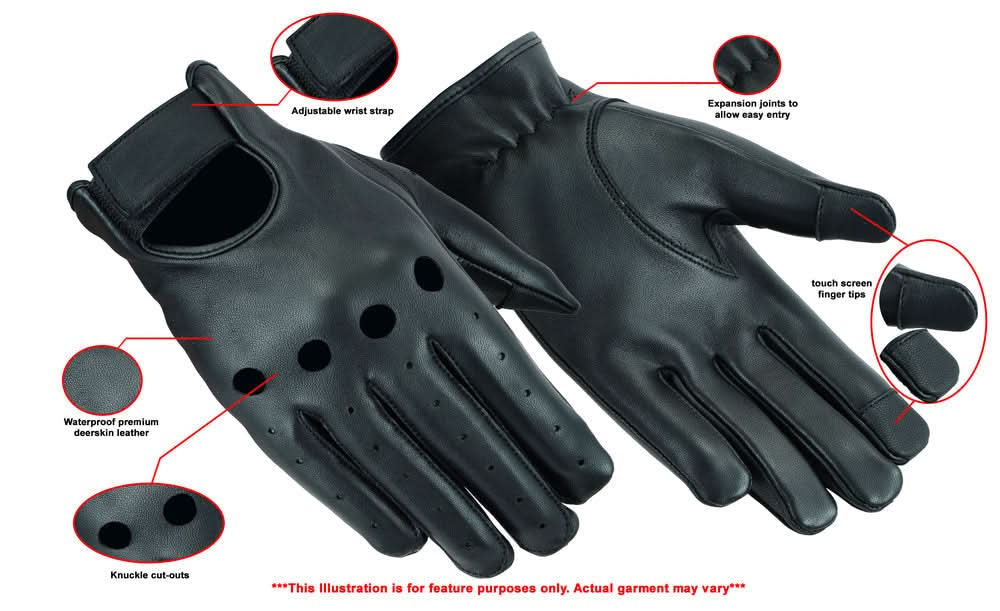 Men's Deerskin Driving Glove, unlined