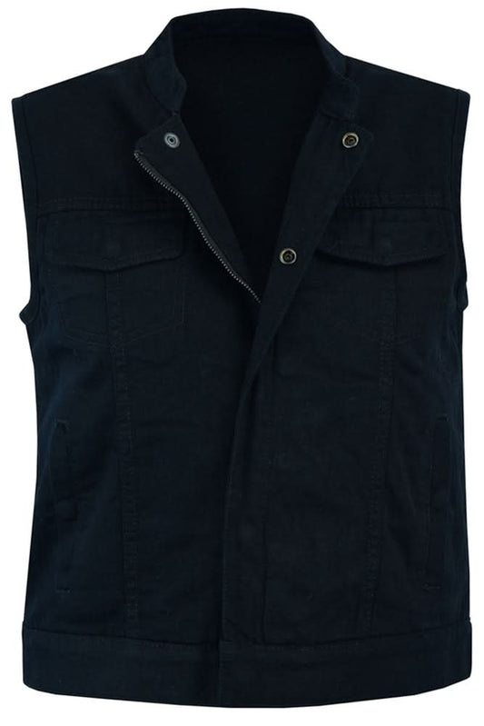 Women's Advance Construction Black Denim Vest
