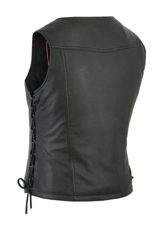Women's Lambskin Leather Lightweight Vest