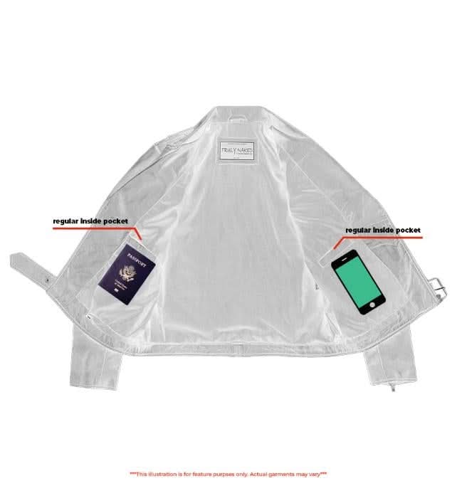 Women's Black Fashion Leather Jacket- "Night Shine"