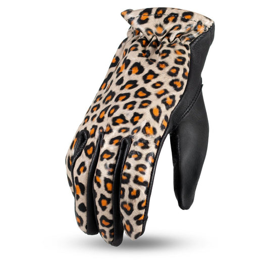 Women's Motorcycle Leather Roper Gloves