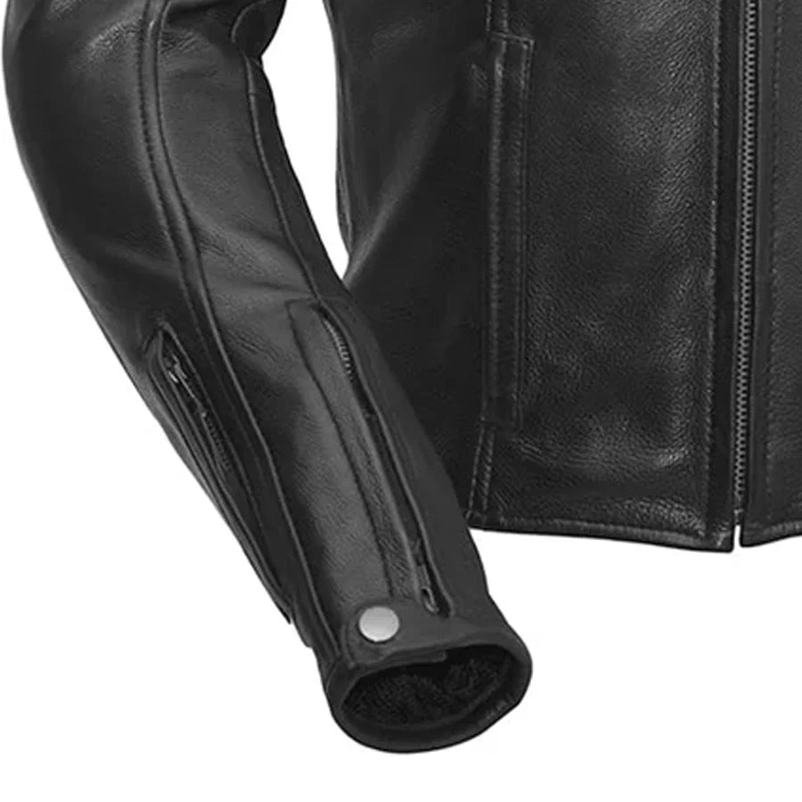 Women's Stylish Motorcycle Leather Jacket- "Speed Queen"