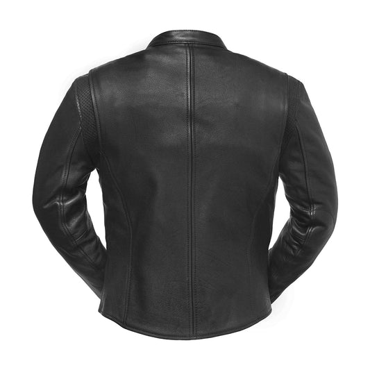 Women's Stylish Motorcycle Leather Jacket- "Speed Queen"
