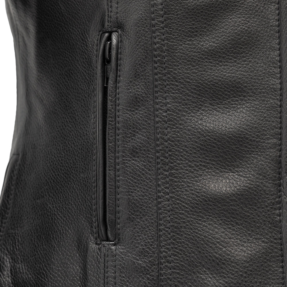 Women's Motorcycle Leather Jacket- "Targa"