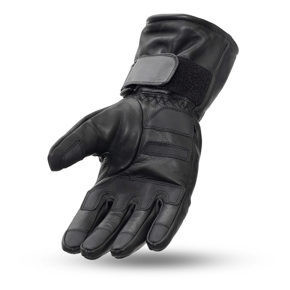 Men's Leather Gauntlet Glove- "Throttle"