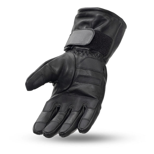 Men's Leather Gauntlet Glove- "Throttle"