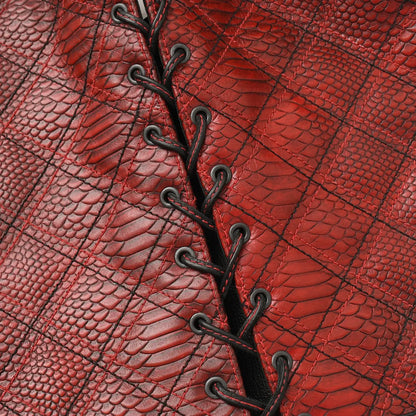 Men’s Motorcycle Leather Vest "Kingsnake"