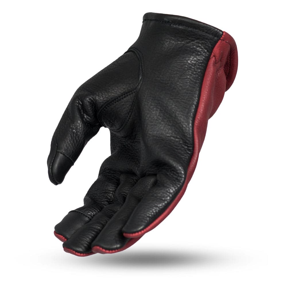 Men's Two-Tone Leather Motorcycle Roper Gloves