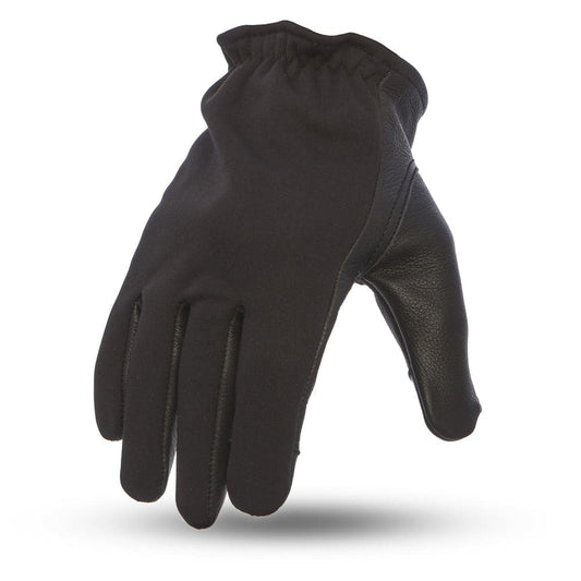 Men's Two-Tone Leather Motorcycle Roper Gloves