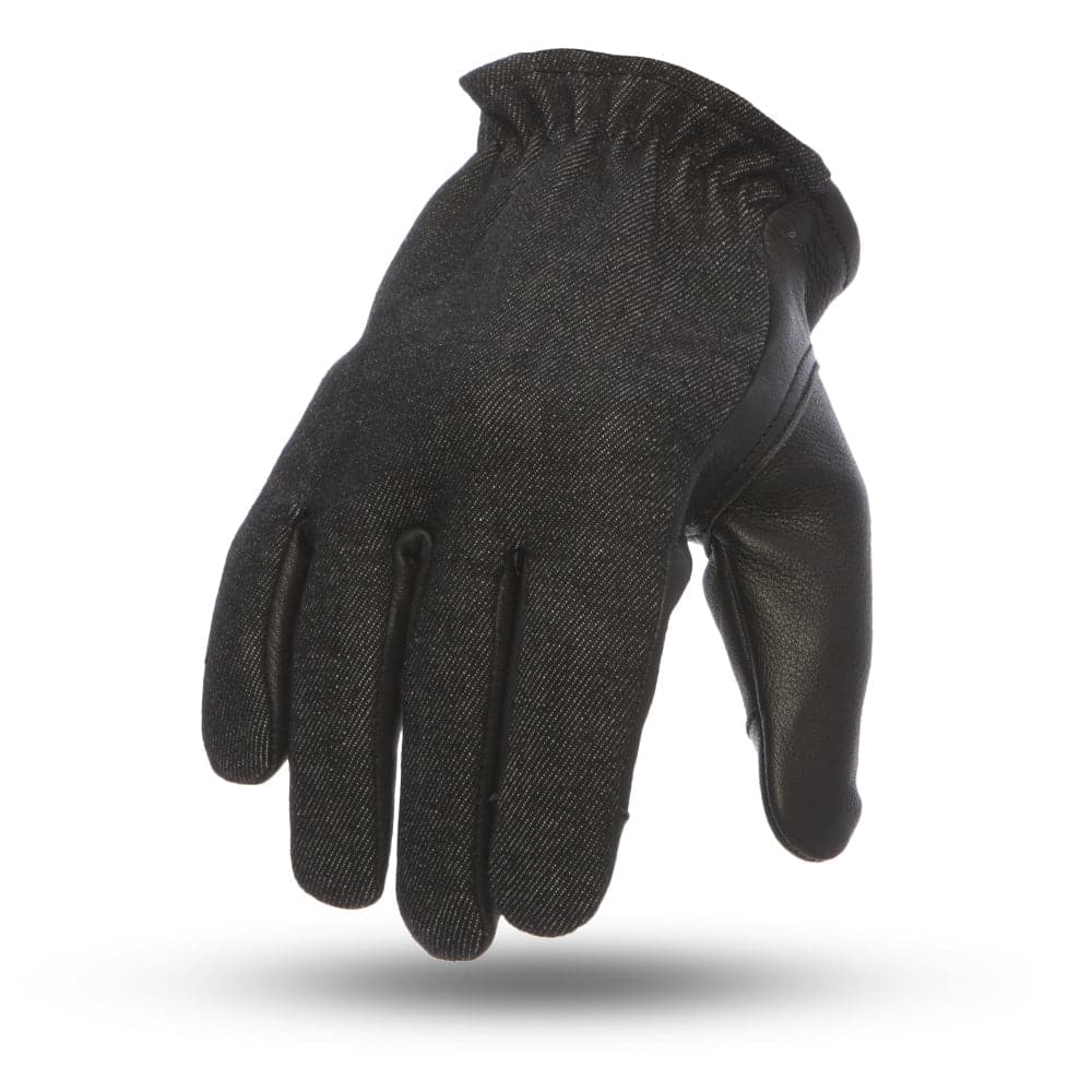 Men's Two-Tone Leather Motorcycle Roper Gloves