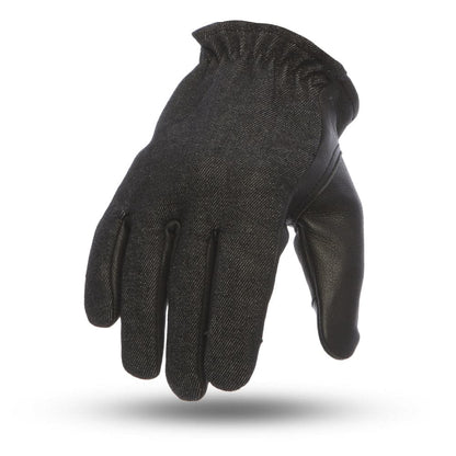 Men's Two-Tone Leather Motorcycle Roper Gloves