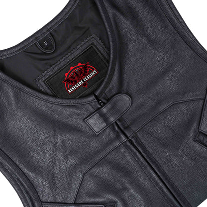 Women's Premium Leather SWAT Team Style Vest