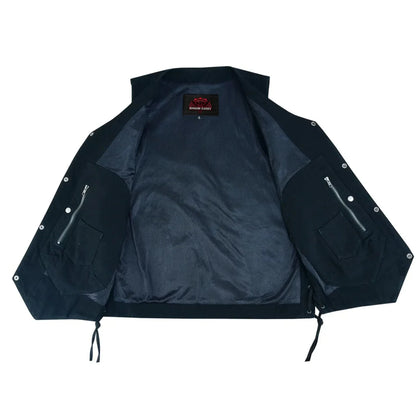 Men's Ten Pocket Denim Utility Vest - TALL