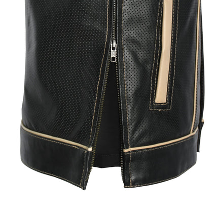 Men's Club Style Leather Vest (Limited Edition) "Inferno Rogue"