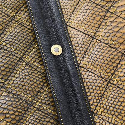Men’s Motorcycle Leather Vest "Kingsnake"