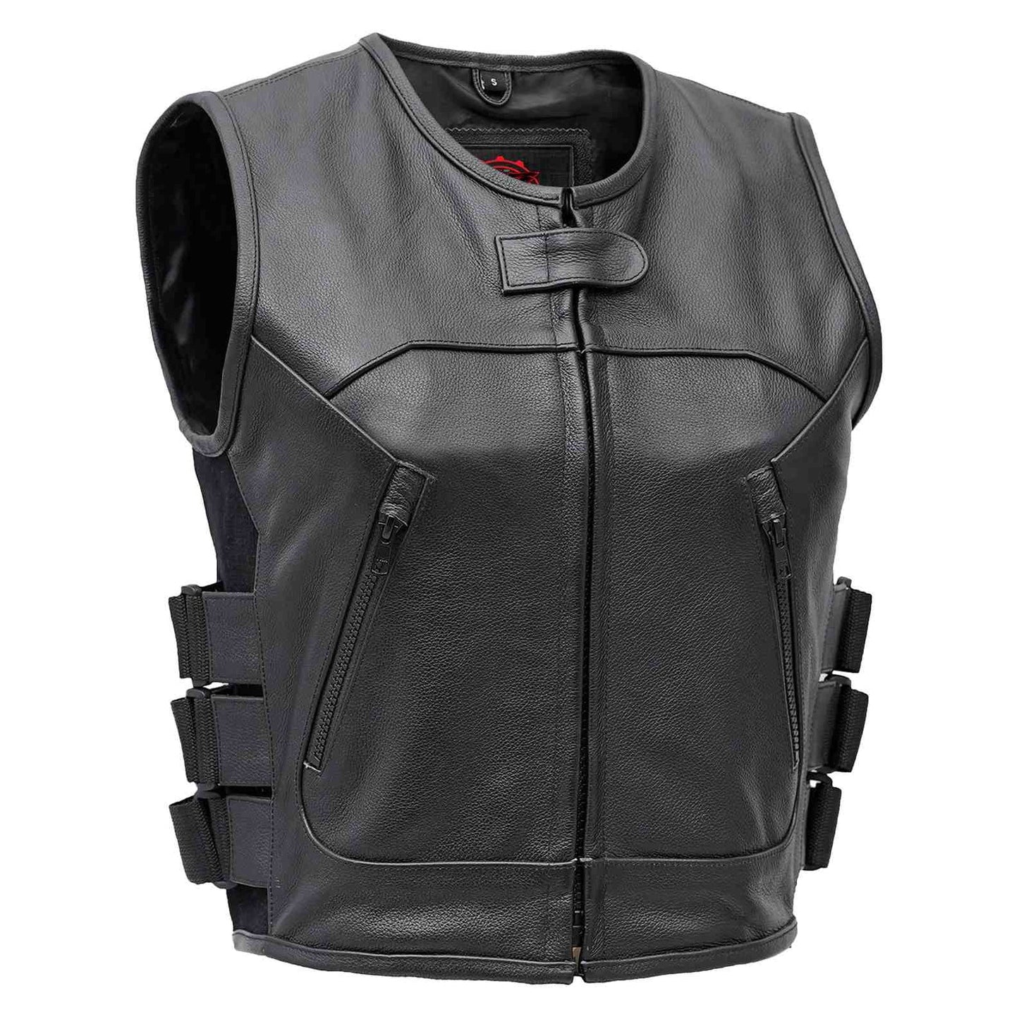 Women's Premium Leather SWAT Team Style Vest