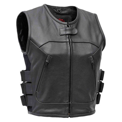 Women's Premium Leather SWAT Team Style Vest