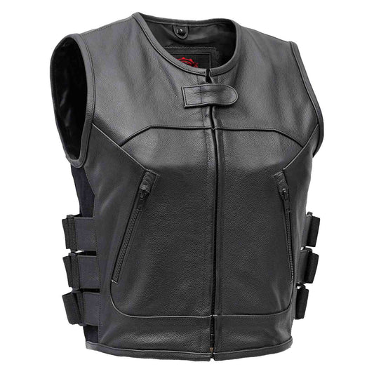 Women's Premium Leather SWAT Team Style Vest