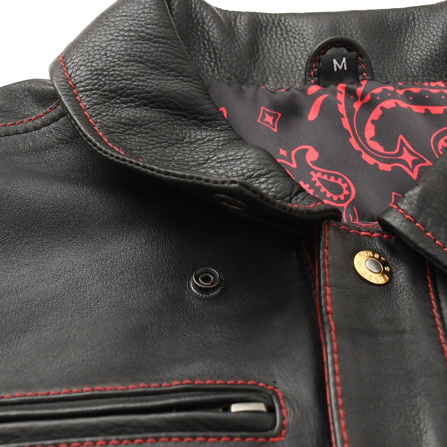 Men’s Motorcycle Leather Vest "Kingsnake"