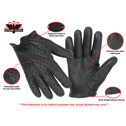 Men's Perforated "Police" Style Glove