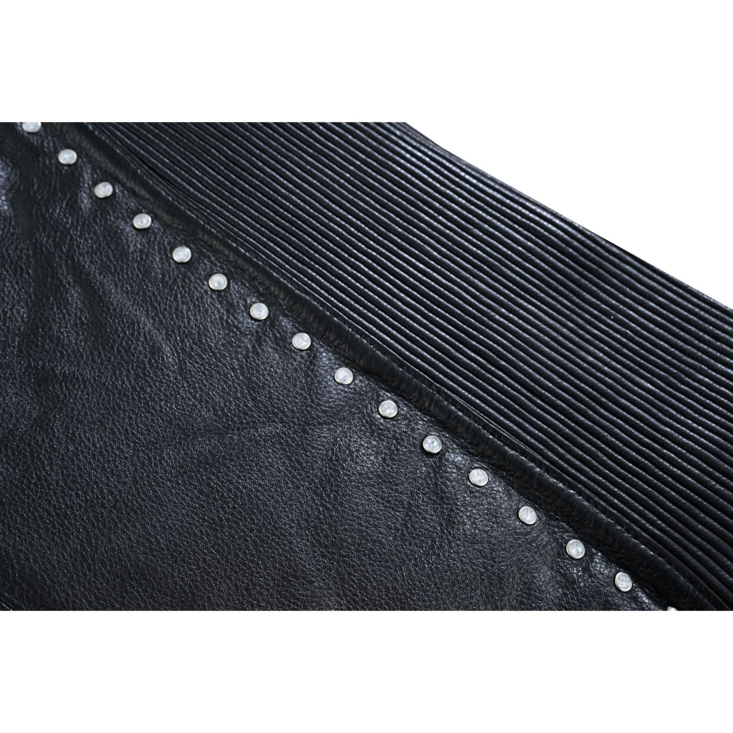 Women's Studded Leather Motorcycle Vest- Lined