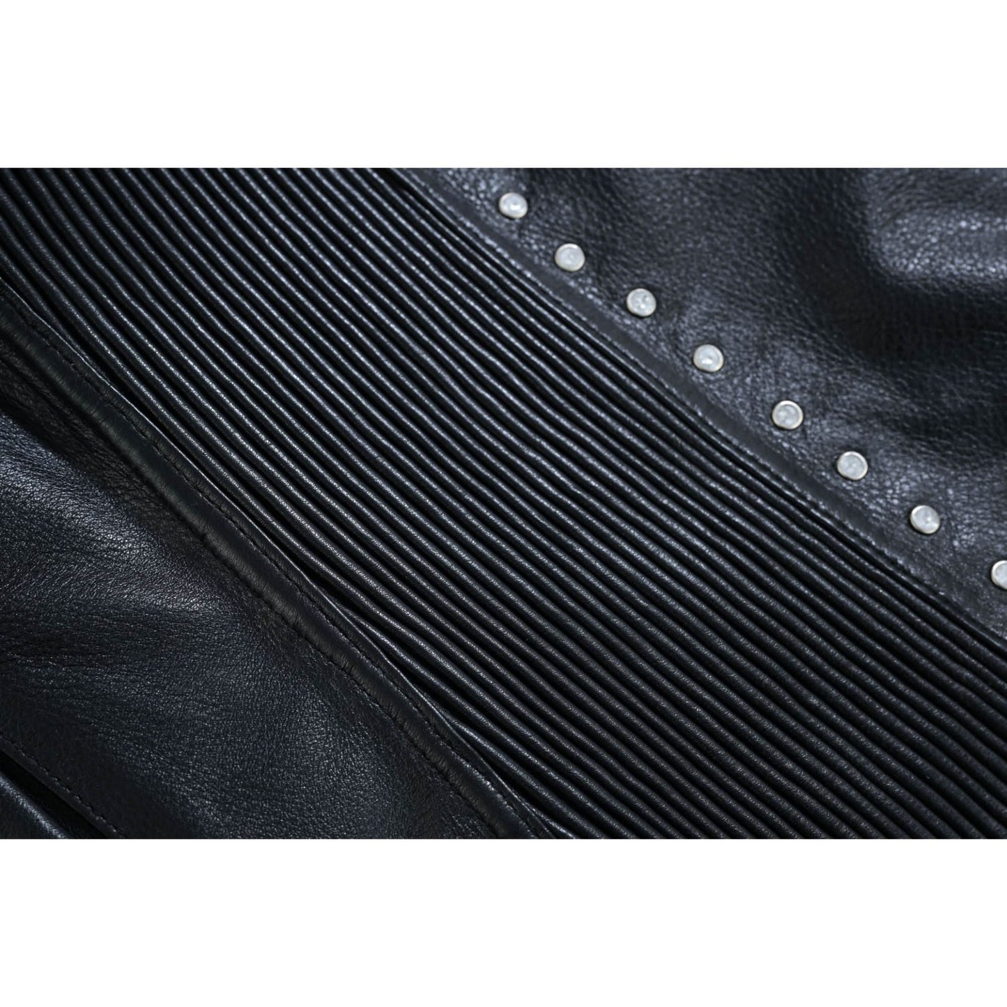 Women's Studded Leather Motorcycle Vest- Lined