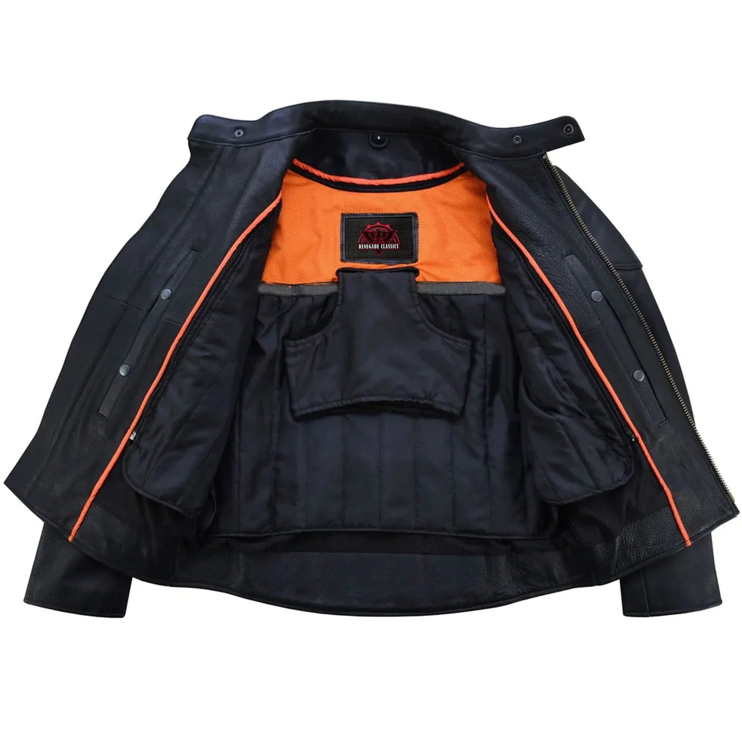 Men's Premium Vented Motorcycle Riding Jacket – Side Laces
