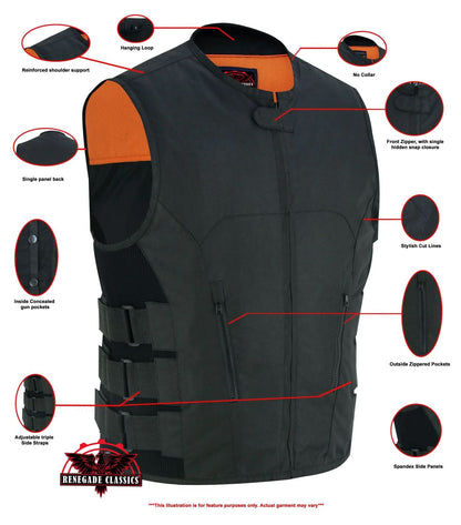 Men's SWAT style Textile Vest