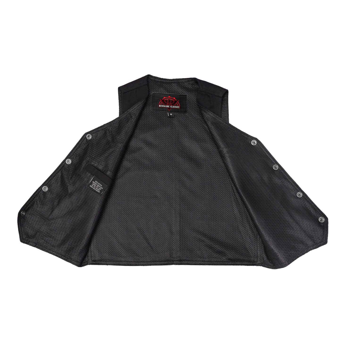Women's Black Denim Western Style Vest with Six Pockets
