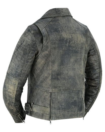 Women's Brown Women's Leather Motorcycle Riding Jacket- Shen Antique