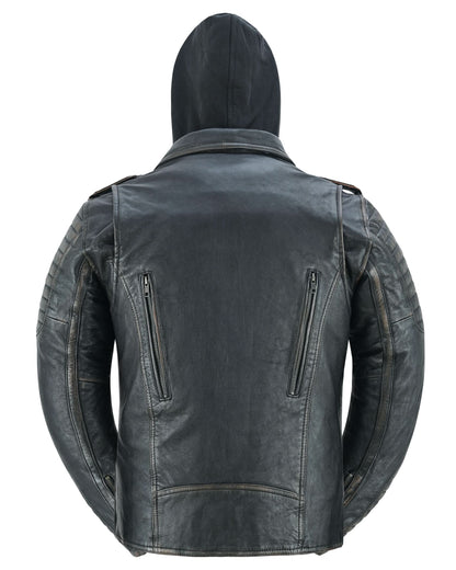 Women's Leather Motorcycle Riding Jacket – Olive "Evergreen"