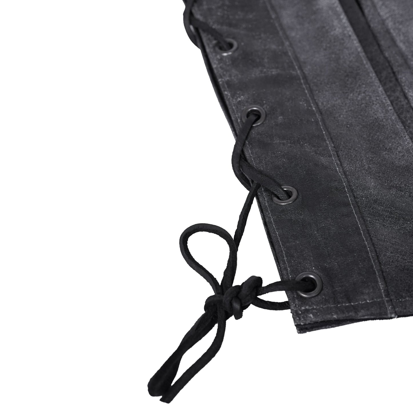 Men's Western Style Gray leather with Single Back Panel