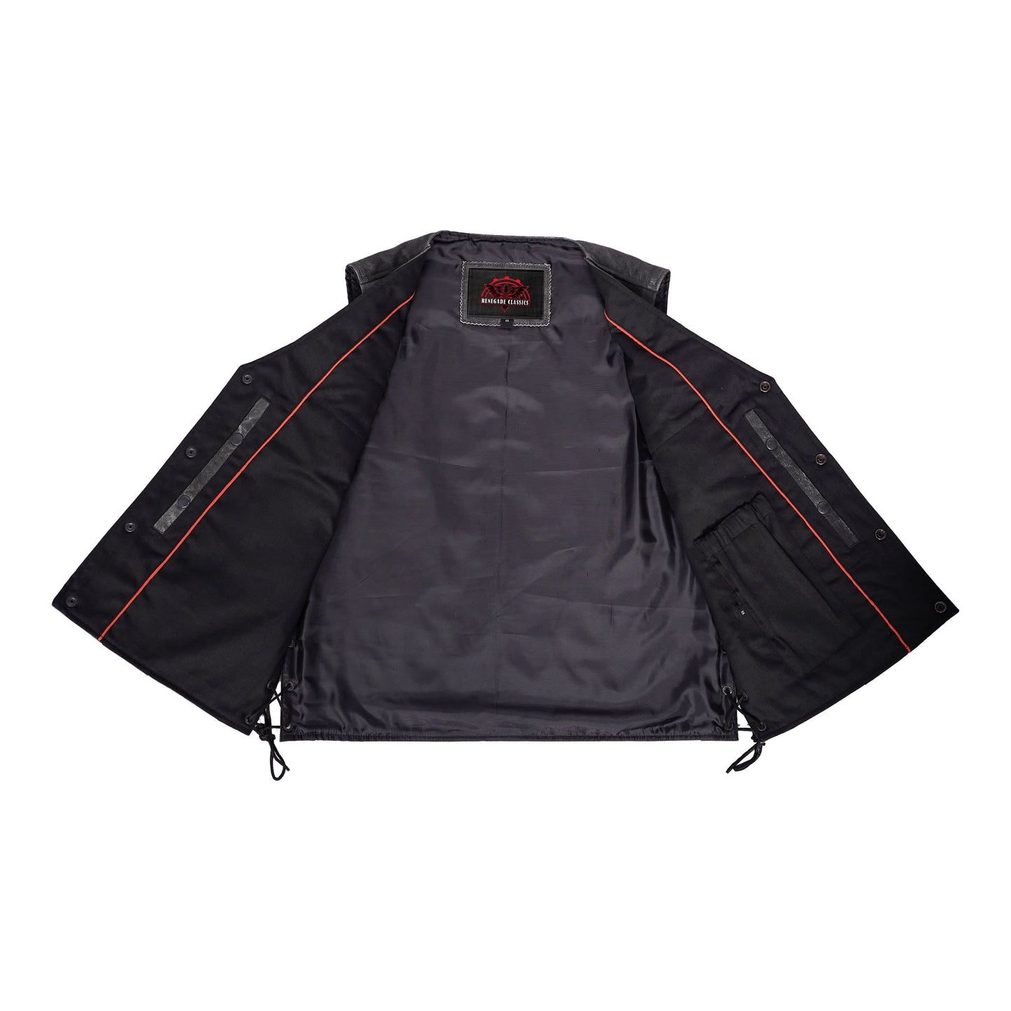 Men's Western Style Gray leather with Single Back Panel