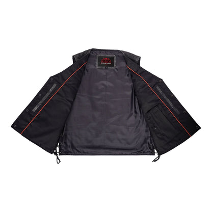 Men's Western Style Gray leather with Single Back Panel