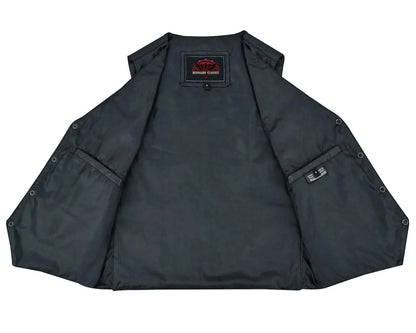 Men's Traditional, Classic Western Style in Light Weight Black Leather