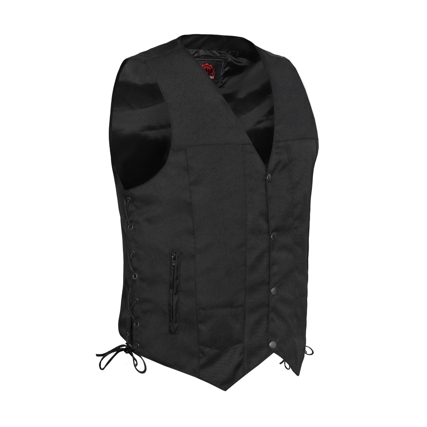 Men's Textile Ten Pocket Western Style Vest