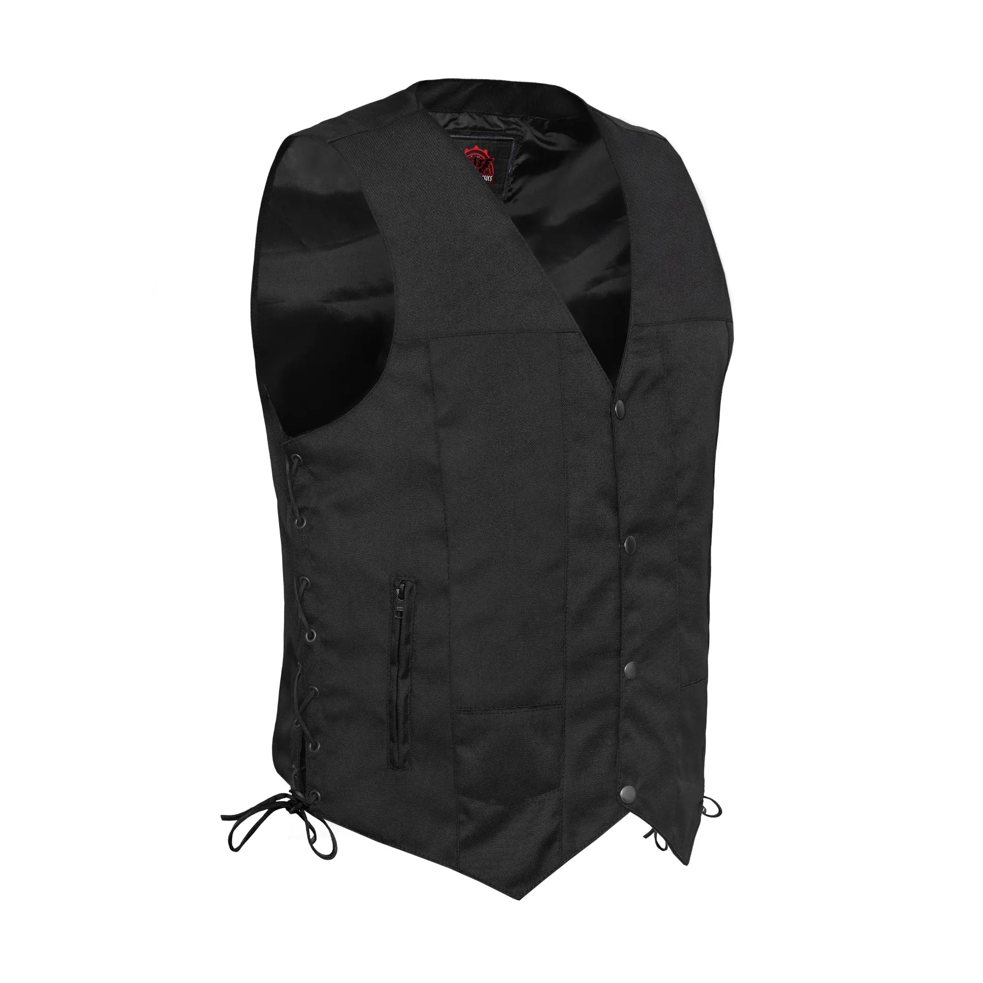 Men's Textile Ten Pocket Western Style Vest