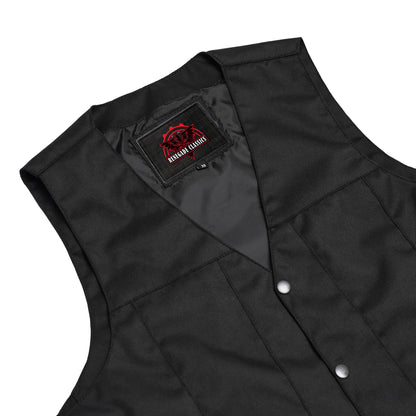 Men's Textile Ten Pocket Western Style Vest