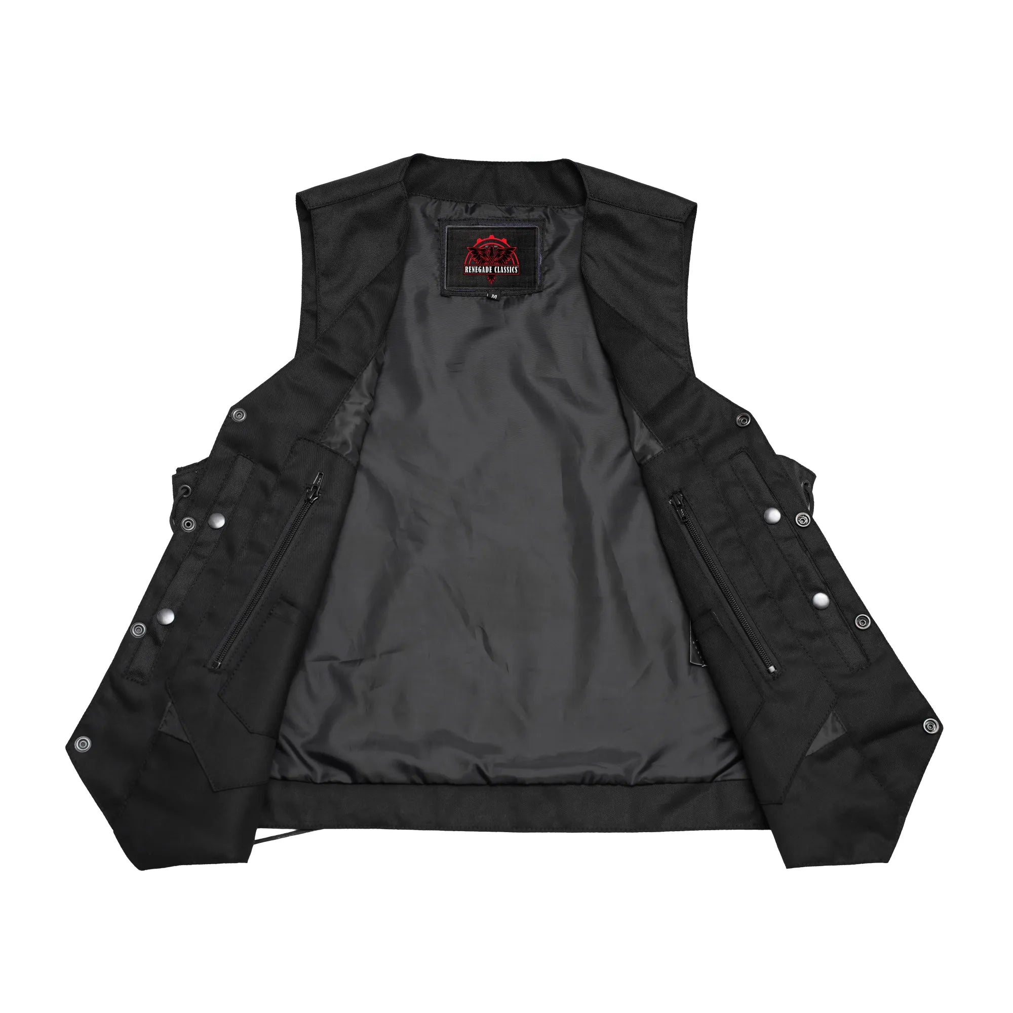 Men's Textile Ten Pocket Western Style Vest