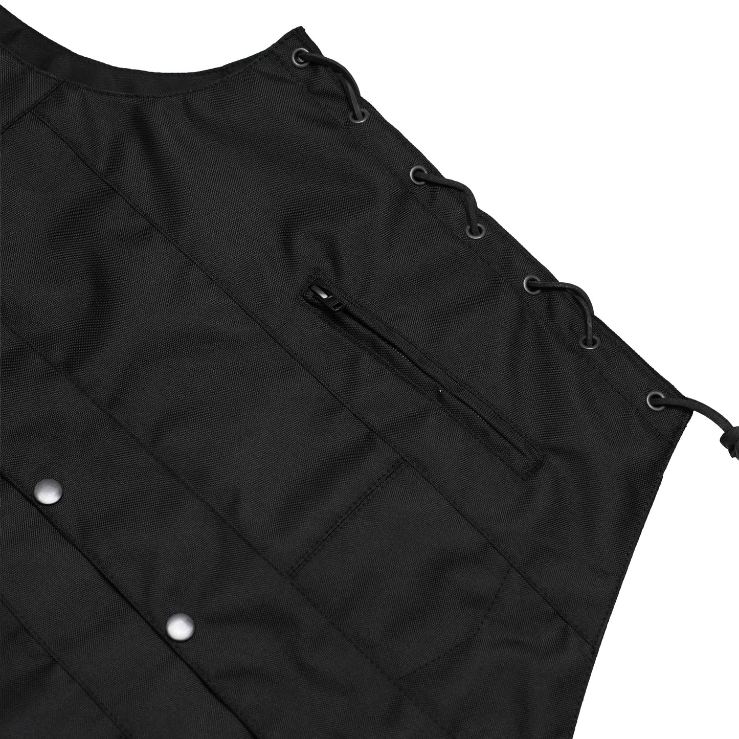Men's Textile Ten Pocket Western Style Vest