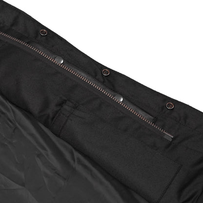 Men's Club Style side lace motorcycle vest, black leather
