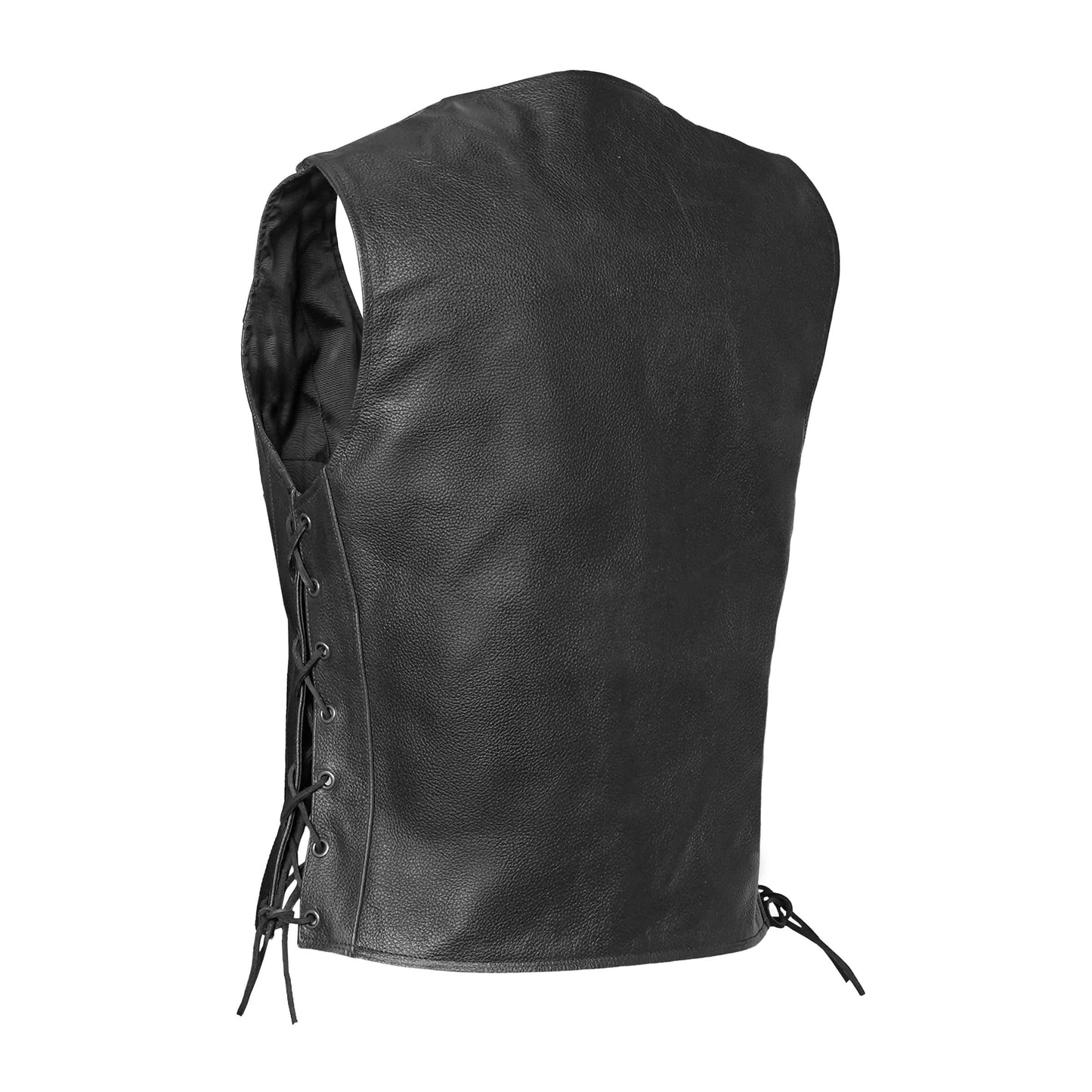 Women's Single Panel Leather Vest