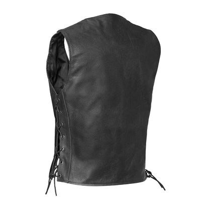 Women's Single Panel Leather Vest